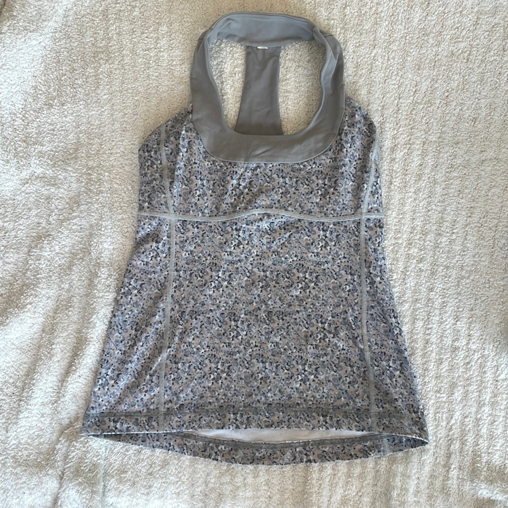 Lululemon halter neck floral tank